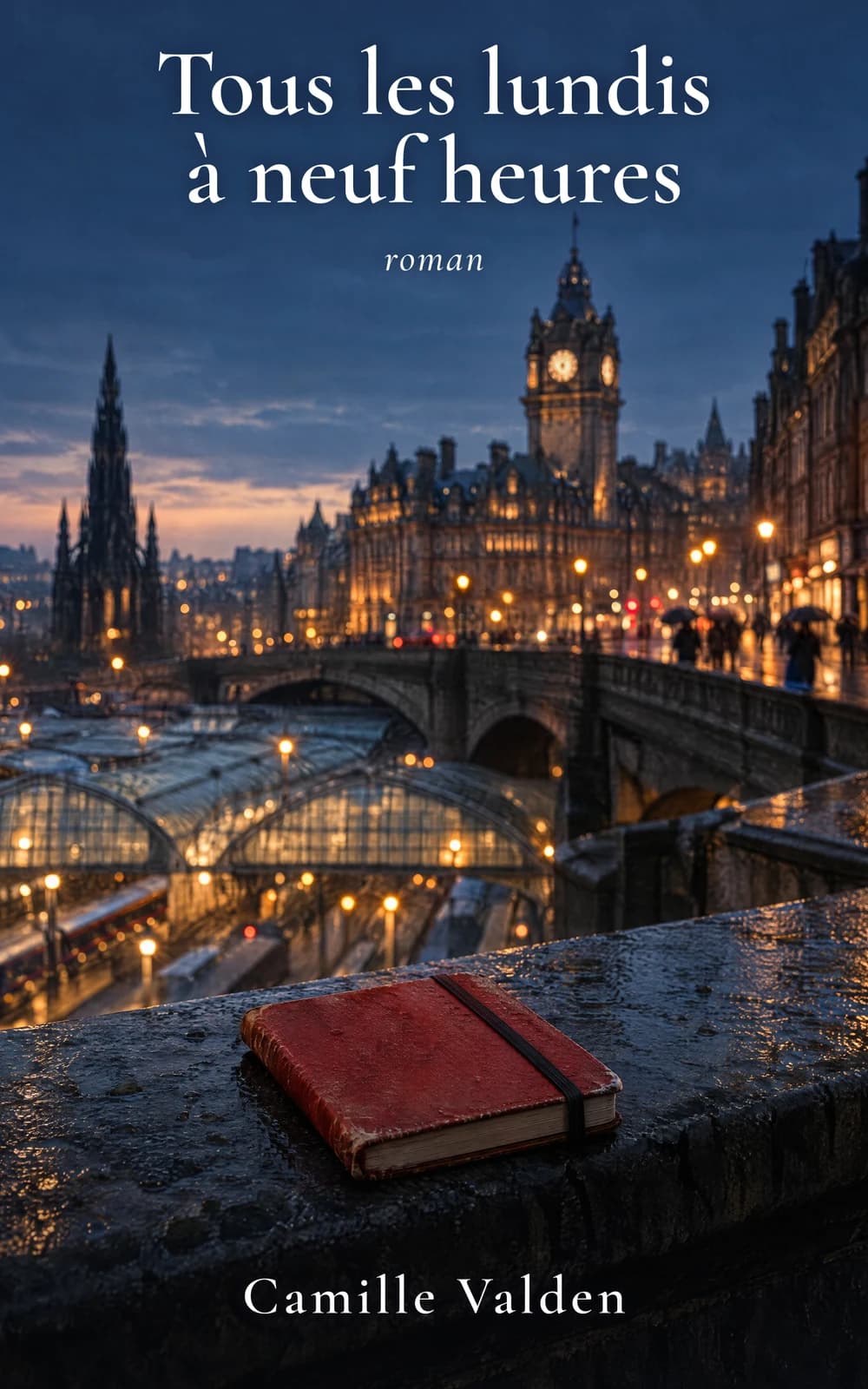 Couverture du roman Tous les lundis à neuf heures, de Camille Valden.